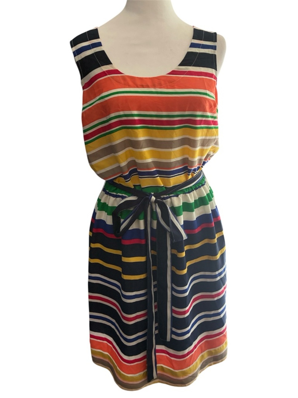 Banana Republic Multicolor Striped Sleeveless Midi Dress size 6